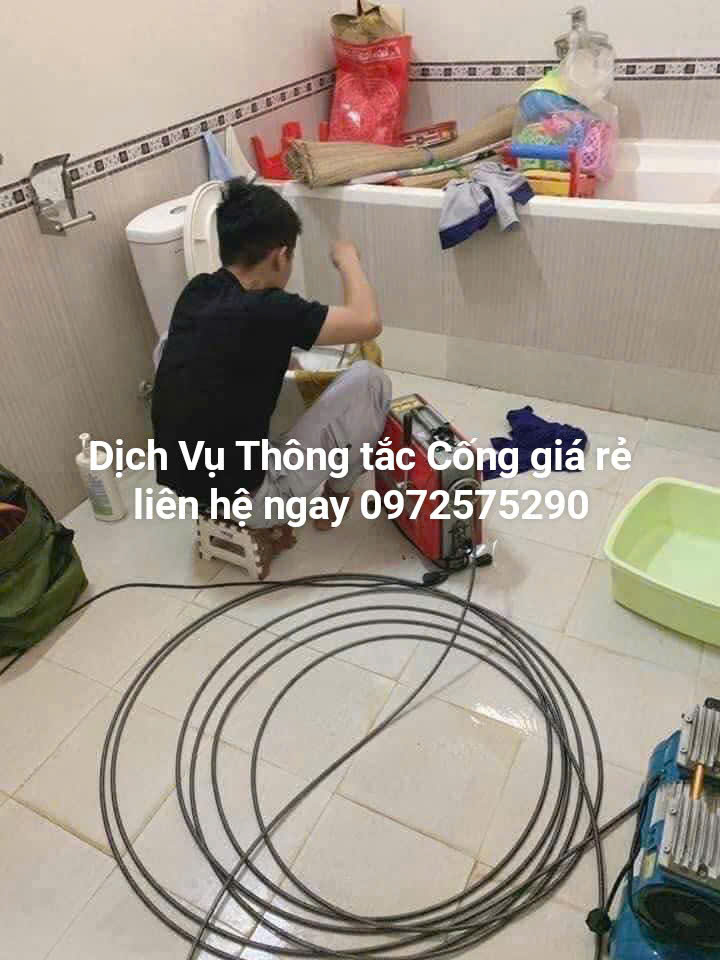 Dịch vụ thông tắc cống tại ecopark giá rẻ